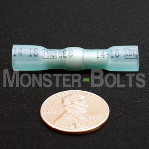 NSPA MultiLink Sealed Crimp & Solder Butt Connector – Blue (16-14 AWG)