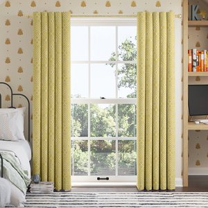 Newquay, Mustard - Made to Measure Curtain