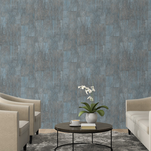 Muriva Structures Kerr Texture Charcoal/Blue Wallpaper - L99101