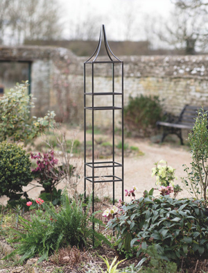 Charlbury Obelisk Plant Support Small Black