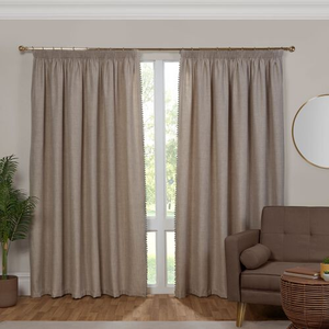 PENCIL PLEAT POM POM NATURAL 90x90 Curtain