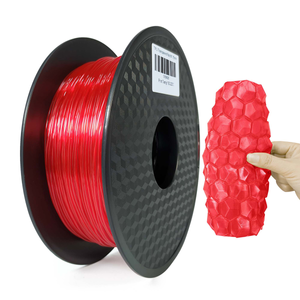 1 x TPU 3D Filament 1.75mm Transparent Red - 1KG