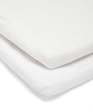 Mamas & Papas Lua Crib Sheets (2 Pack) - White
