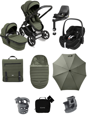 iCandy Peach 7 (Pebble 360 PRO2, Non-Slide) Complete Travel System - Ivy