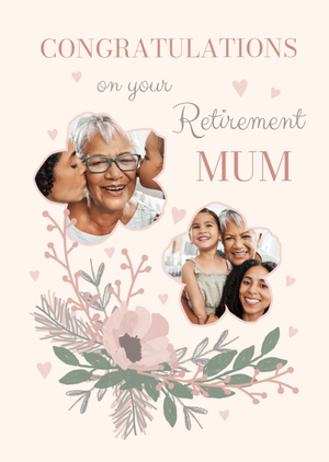 Congratulations On Your Retirement Photo Upload Card