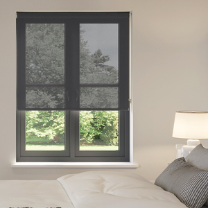 Illusion, Charcoal - Twist&Fit Roller Blind