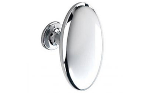 Large Oval Cupboard Knob 63 mm Polished Chrome Finish