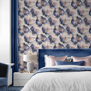 Muriva Elysian Floral Multi/Gold Metallic Wallpaper - 212501