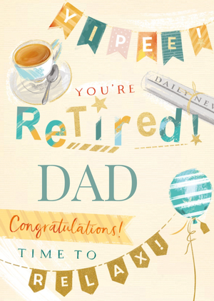 Time To Relax Retirement Card