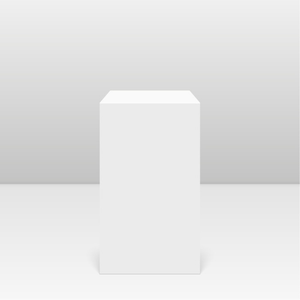 White Square Plinths