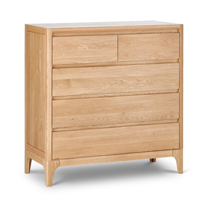 Durham Natural Oak 5 Drawer Chest