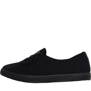 Original Penguin Womens Susie Canvas Pumps Black Mono