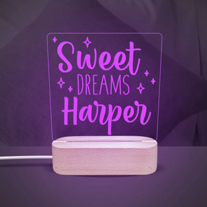 Sweet Dreams Personalised Night Light