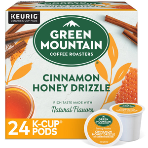 Green Mountain Cinnamon Honey Drizzle K-Cups, Light Roast – 24 Count