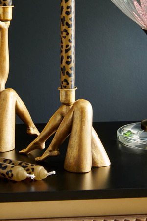 Sexy Gold Legs Candle Holder