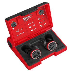 Milwaukee L4RLEPB-301 REDLITHIUM USB Bluetooth Jobsite Ear Buds With Hearing Protection