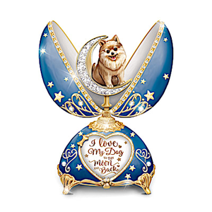I Love My Pomeranian To The Moon & Back Music Box