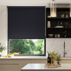 Palermo (Blackout), Black - Twist&Fit Roller Blind