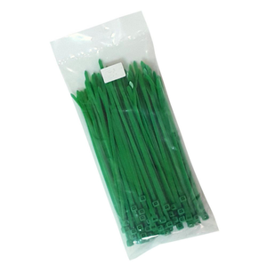 Green Cable Ties - 20cm Length (100 pack)