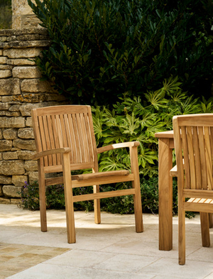 Henley Stacking Armchair - Teak, Natural