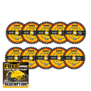 DeWalt DT10303-QZ Elite Circular Saw Blade 184mm x 16mm 40T (10 Pack)