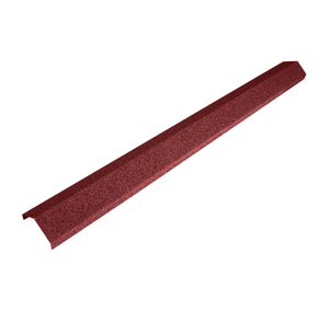 Metrotile Roof Antique Red Delta Ridge Cap - Length 1.365m x Width 25mm