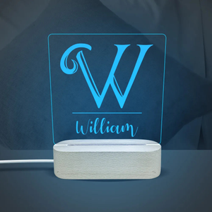 Initial Personalised Night Light