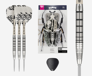Target Darts EXO 02 90% Tungsten 24G Swiss Point Steel Tip Darts Set