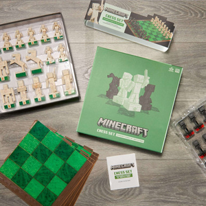 Minecraft Overworld Vs Hostile Chess Set