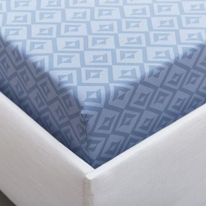 JENKINS BLUE King Fitted Sheet
