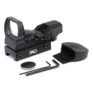 Multi-Reticle Red/Green Reflex Pistol & Rifle Sight Dovetail Mount - Black