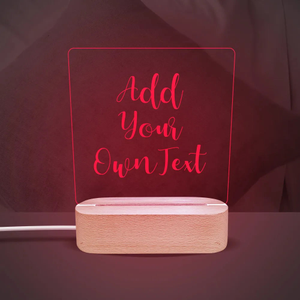 Add Your Own Message Personalised Night Light