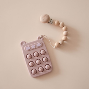 Classic / Pale Mauve Silicone Phone Press Toy