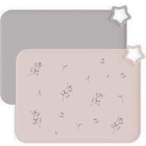 Blush/Misty Purple Silicone Placemat - 2 Pack