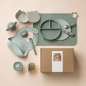 Standard Box Gift Set / Yes / No First Bites Gift Set (Sage/Mint)