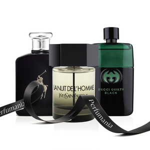 Polo Black by Ralph Lauren and L'Homme La Nuit by Ysl and Guilty Essence by Gucci