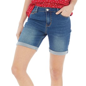 Board Angels Womens Denim Shorts Mid Wash
