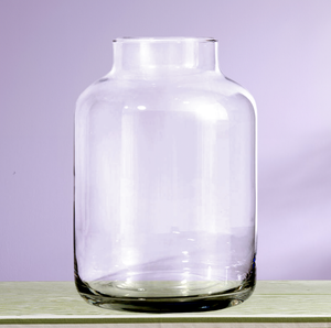 Funnel Neck Glass Vase