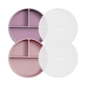 Pale Mauve/Blush Suction Plates - 2 Pack
