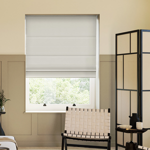 Akoya Faux Silk, Lustre Flint - Roman Blind