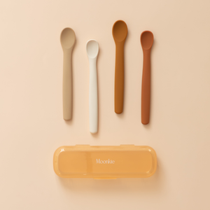 Neutral Natural Silicone Feeding Spoons