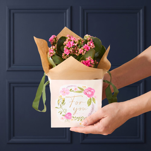 Just for you Gift bag with Kalanchoe