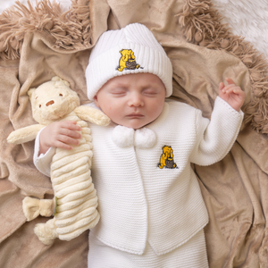 Bear White Beanie Hat