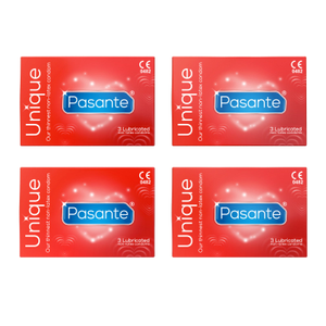 Pasante Unique Non-Latex Condom 12 Pack