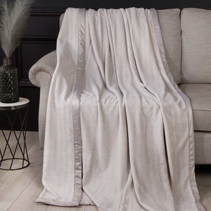 NICOLE DAY HERRINGBONE GREY 150x200cm Throw