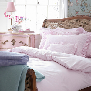 Salcombe Stripe Pink Fitted Sheet Double