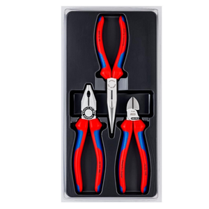 Knipex 00 20 11 3 Piece Plier Assembly Set (Combi, Snipe &amp; Cutter)