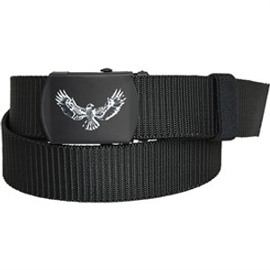 Brave Soul Mens Belt With Fold Over Buckle Black