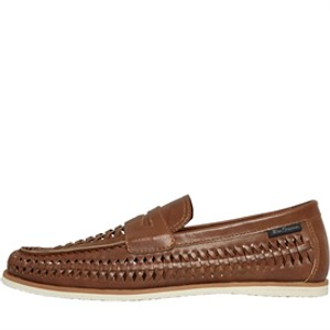 Ben Sherman Mens Miami Woven Deck Shoes Brown