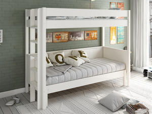 Noomi Arvid Solid Sofa Bunk Bed White (FSC-Certified)